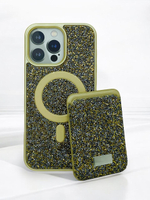 Чехол Swarovski с картхолдером для iPhone 16PLUS