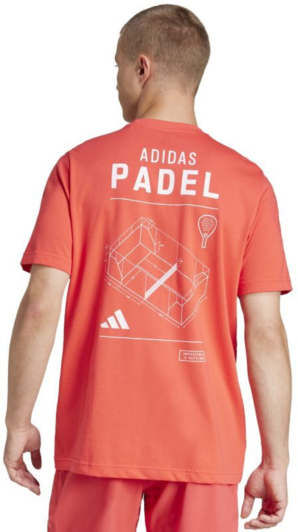 Мужская теннисная футболка Adidas Padel Category Graphic - красный