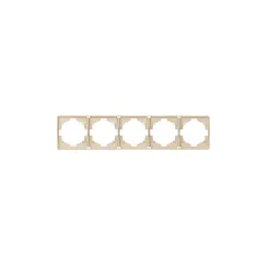 Рамка на 5 постов KRANZ Miele Round Шелк KR-78-0755-7