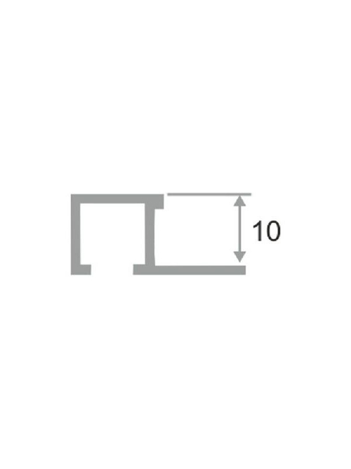 АРП 10*10мм "DО-1" 2,7м Шампань (бронза) мат. Р-об. вставка-фриз анод. алюм.