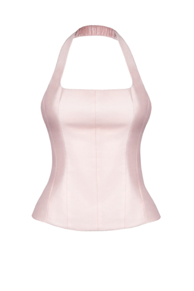«Coquette Tie-Back Top» Топ из тафты с открытой спиной.