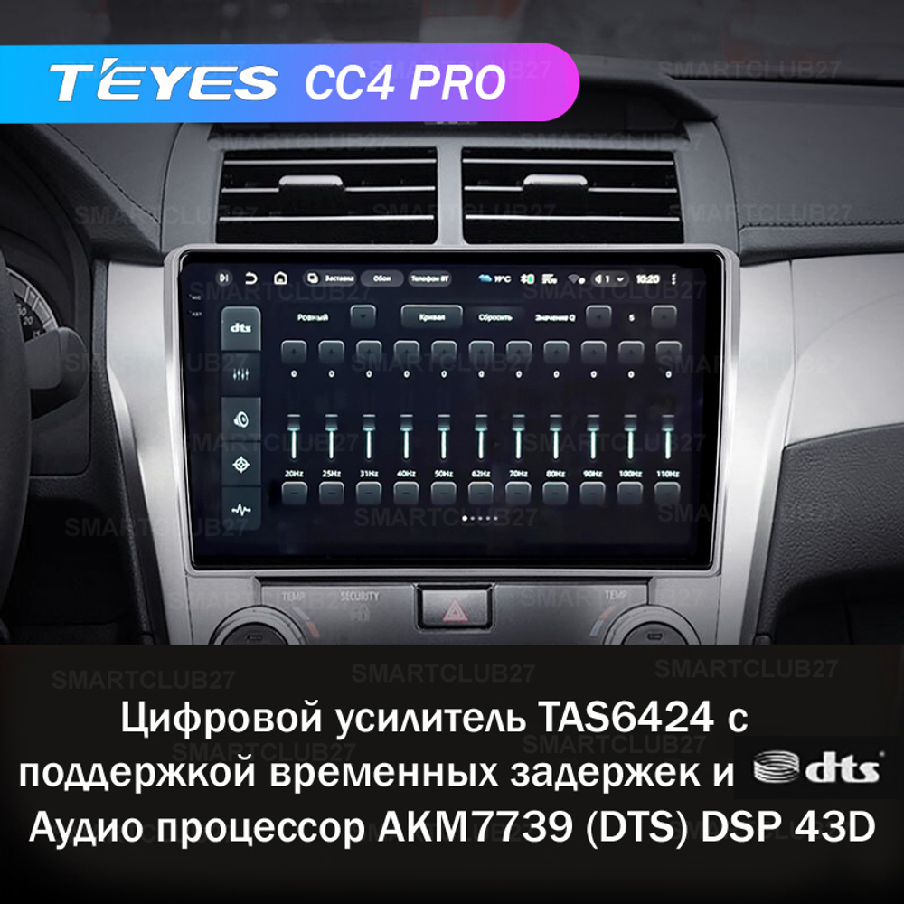Teyes CC4 Pro 10,2" для Toyota Camry 7 2011-2014