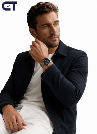 Seiko SSK001K1 5 Sports SKX мужские наручные часы — автоматический GMT с чёрным циферблатом