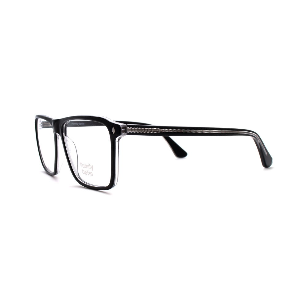 Оправа прямоугольная Family Optic WD2243 C4 черный/прозрачный (Китай)