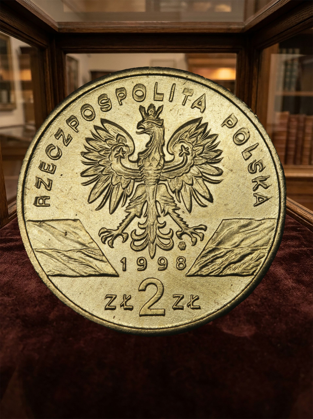 2 злотых 1998 года Польша Жаба Фауна Копия польской монеты