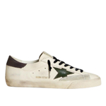 Кеды Golden Goose Superstar Green Leather Star and Grey Leather Heel Tab