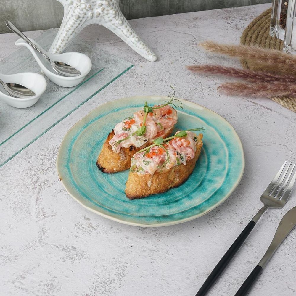 Тарелка d 20,5 см h2,5 см Sea Blue Frutti di Mare P.L. [1]