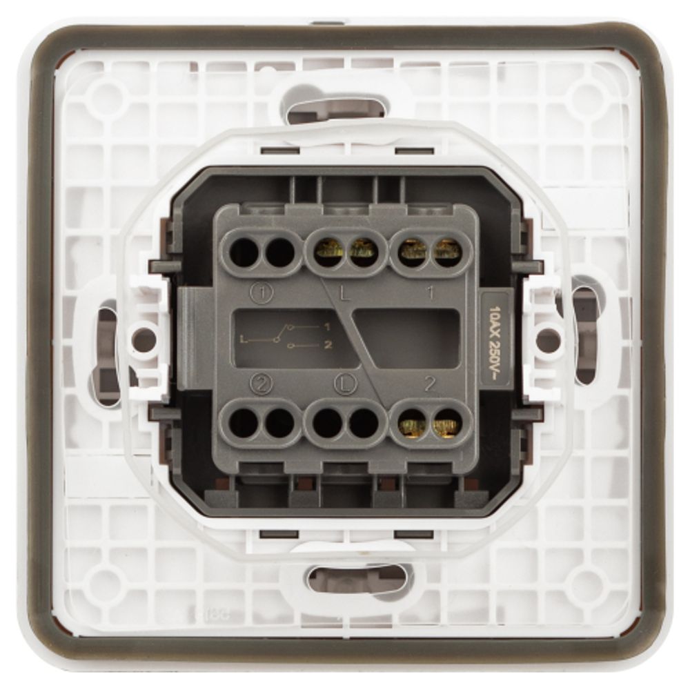 Переключатель ЭРА Эксперт 11-1523-01 IP55 10АХ-250В СУ белый | Эра Эксперт