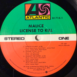 Malice ‎– License To Kill (США 1987г.)