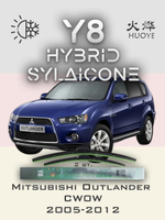 Щетки стеклоочистителя HUOYE Y8 600/525 мм на Mitsubishi Outlander | Hook/J-Hook