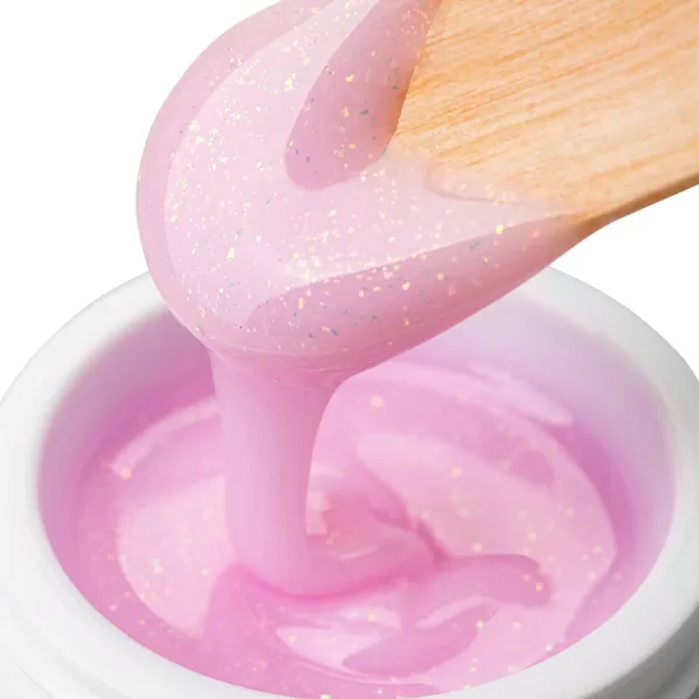 Гель с хлопьями Юки BUILDER UV GEL YUKI,RuNail 15 г №8562