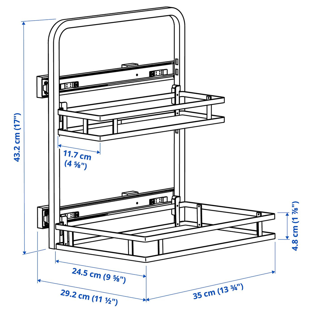 IKEA UTRUSTA  (ИКЕА УТРУСТА)  -  Органайзер под мойку 29x35x43 см