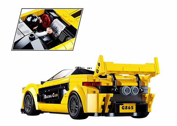 Modelbricks English supercar yellow