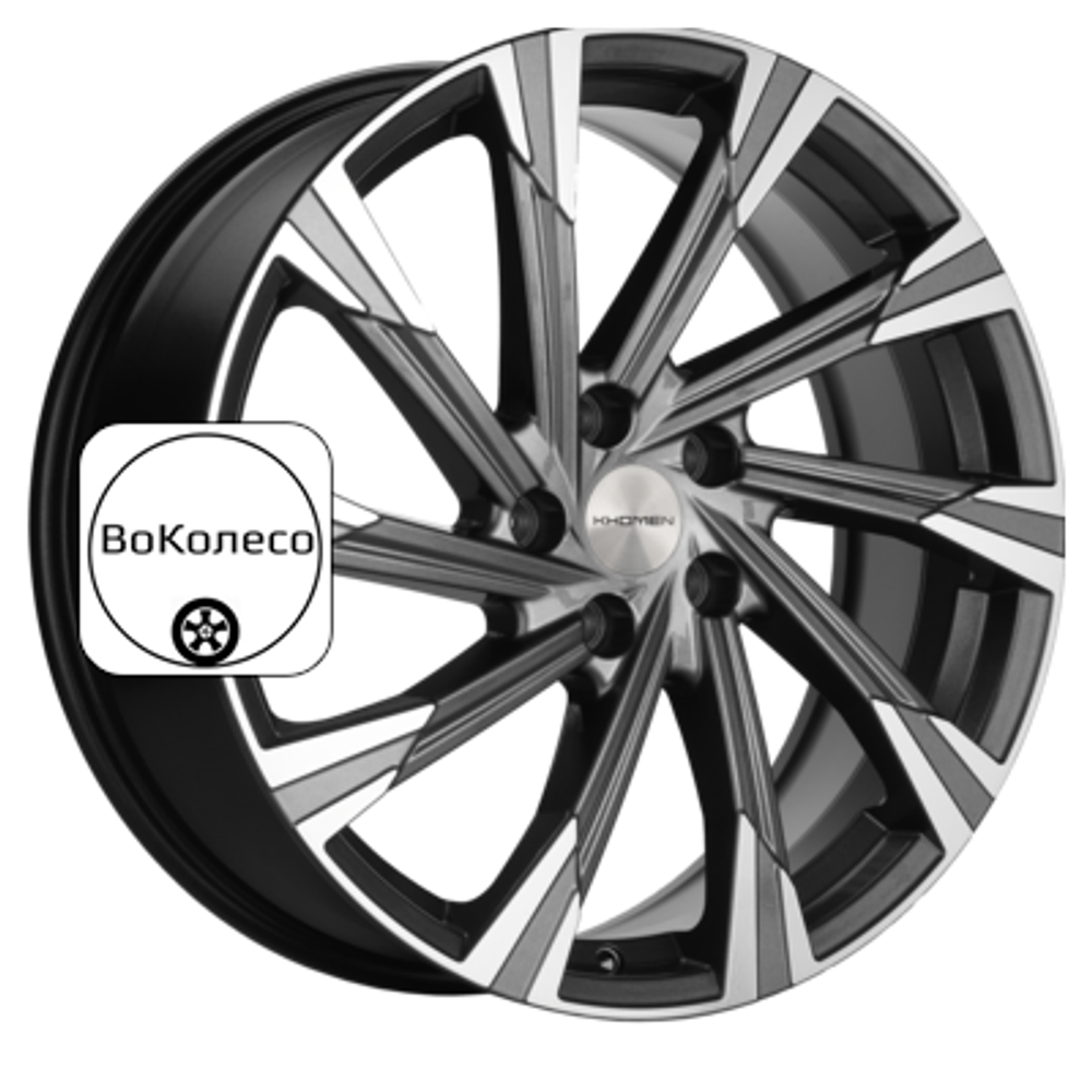 7,5x19/5x108 ET36 D65,1 KHW1901 (Exeed VX/TXL/LX) Gray-FP Khomen Wheels