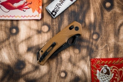 Складной нож SRM 9202-GW BlackWash сталь D2 рукоять Tan G10