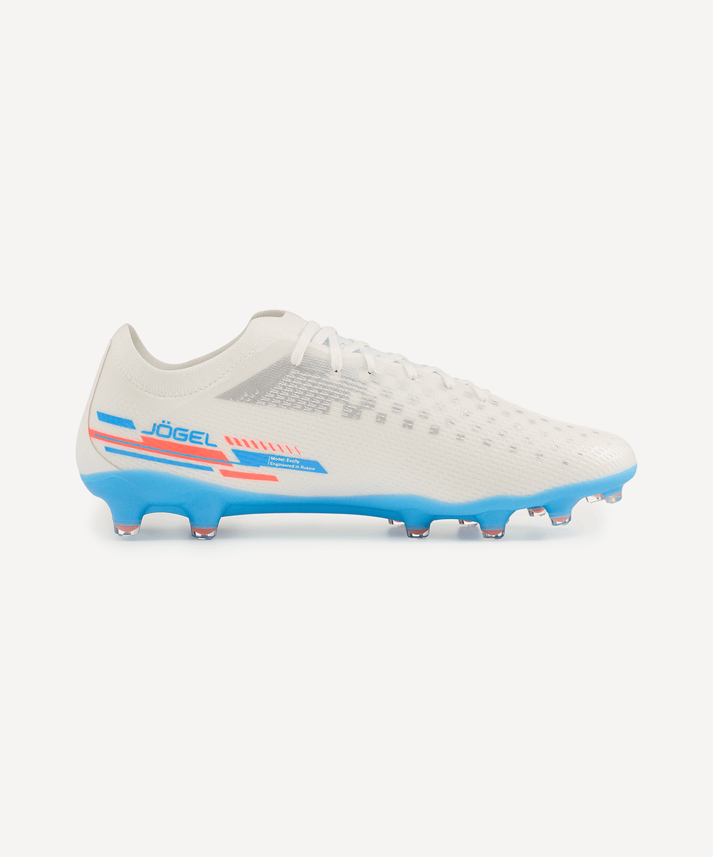 Бутсы футбольные Evofly FG Pro White/blue