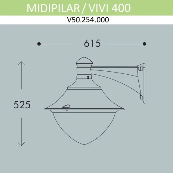 Настенный светильник уличный Vivi V50.254.000.AXH27 Fumagalli