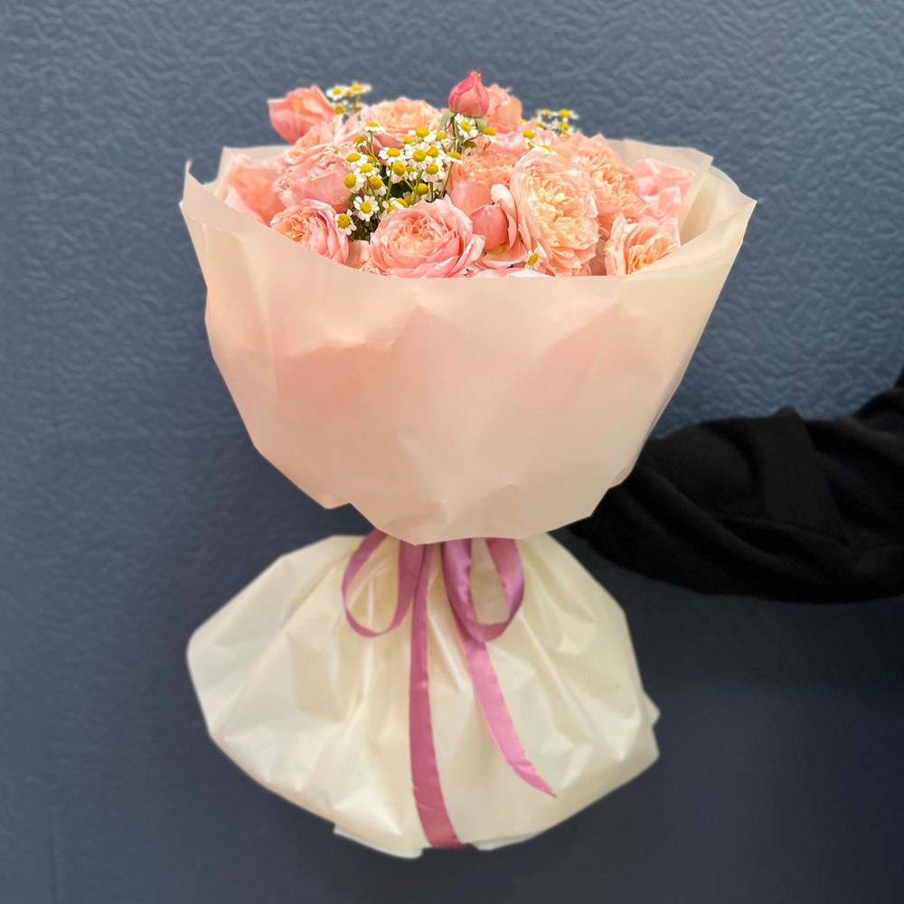 Букет "Персиковый сорбет" #101