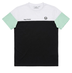 Мужская теннисная футболка Sergio Tacchini Prave - white/beige