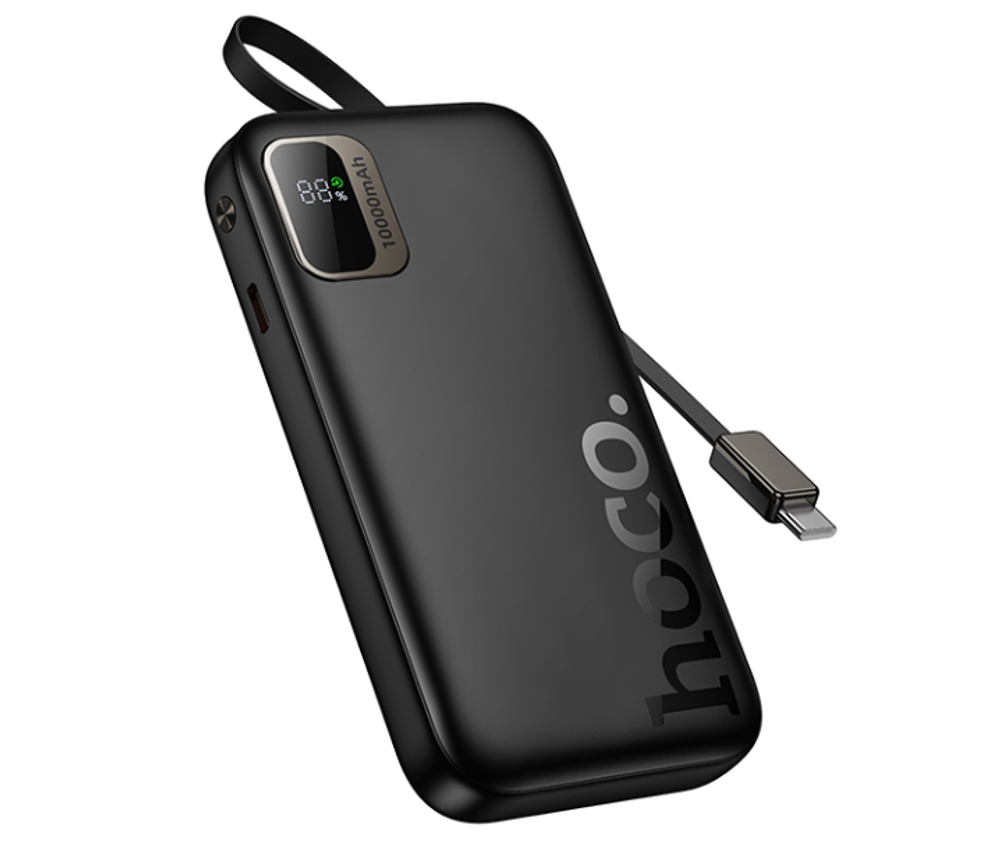 Powerbank Hoco Q51 10000mAh 1USB-C с проводом Type-C черный