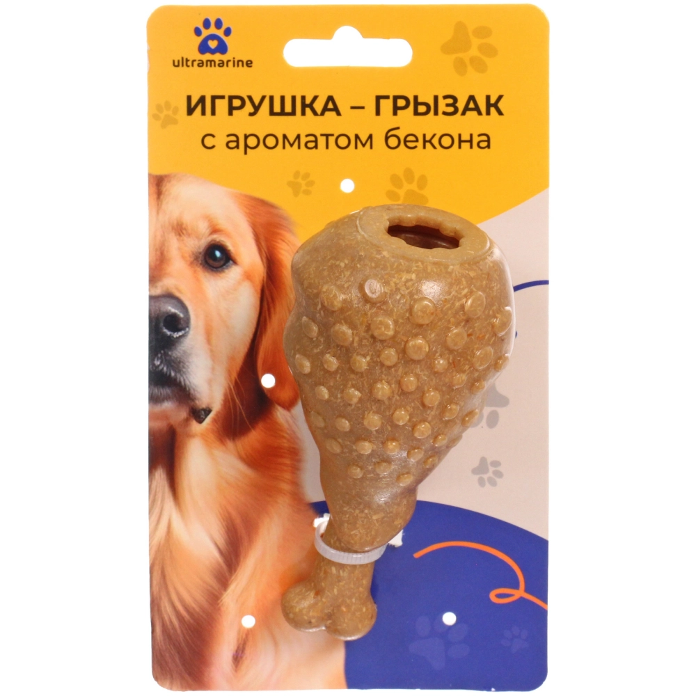 Игрушка - грызак «Счастливый БРО», куриная ножка, 10*4,5см / 76гр