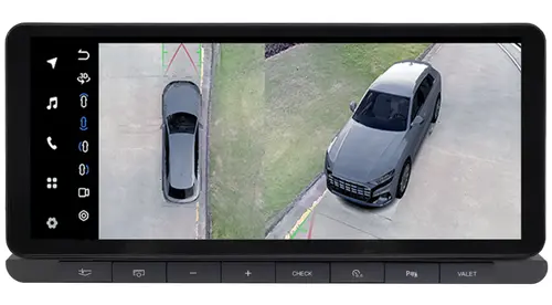 Магнитола для Audi Q7 2009-2015 (взамен 3G ШГУ) - Kuberg OL-3066+360 монитор 12.3", Android 11, Быстрая, CarPlay, 4G SIM-слот, 4 камеры в комплекте