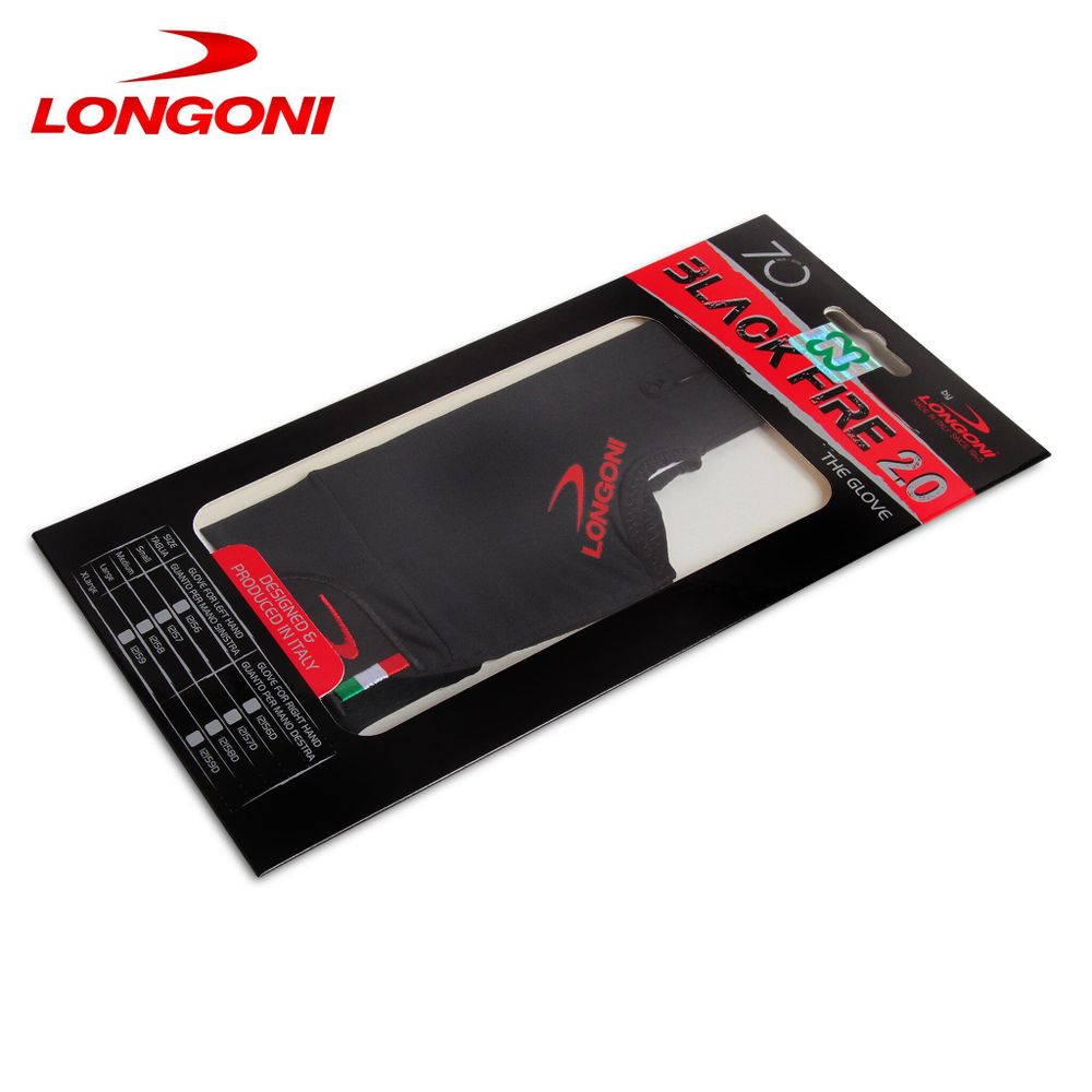 Перчатка Longoni Black Fire 2.0 левая S