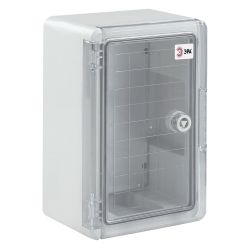 Корпус пластиковый ЭРА ЩМП-П (300х200х130) IP65 УХЛ1 прозрачная дверь серый | Корпуса пластиковые с монтажной панелью