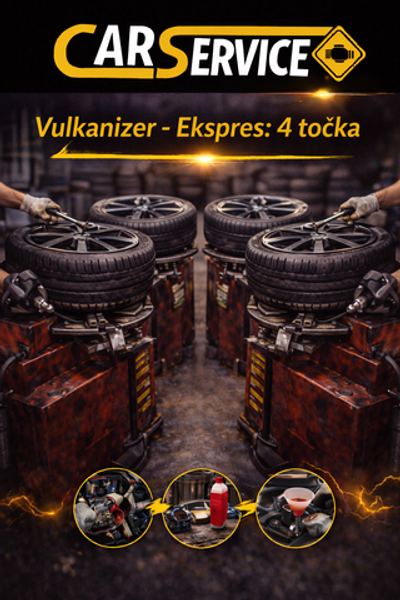 Full Express Tire Service: 4 Wheels (Complete Set)