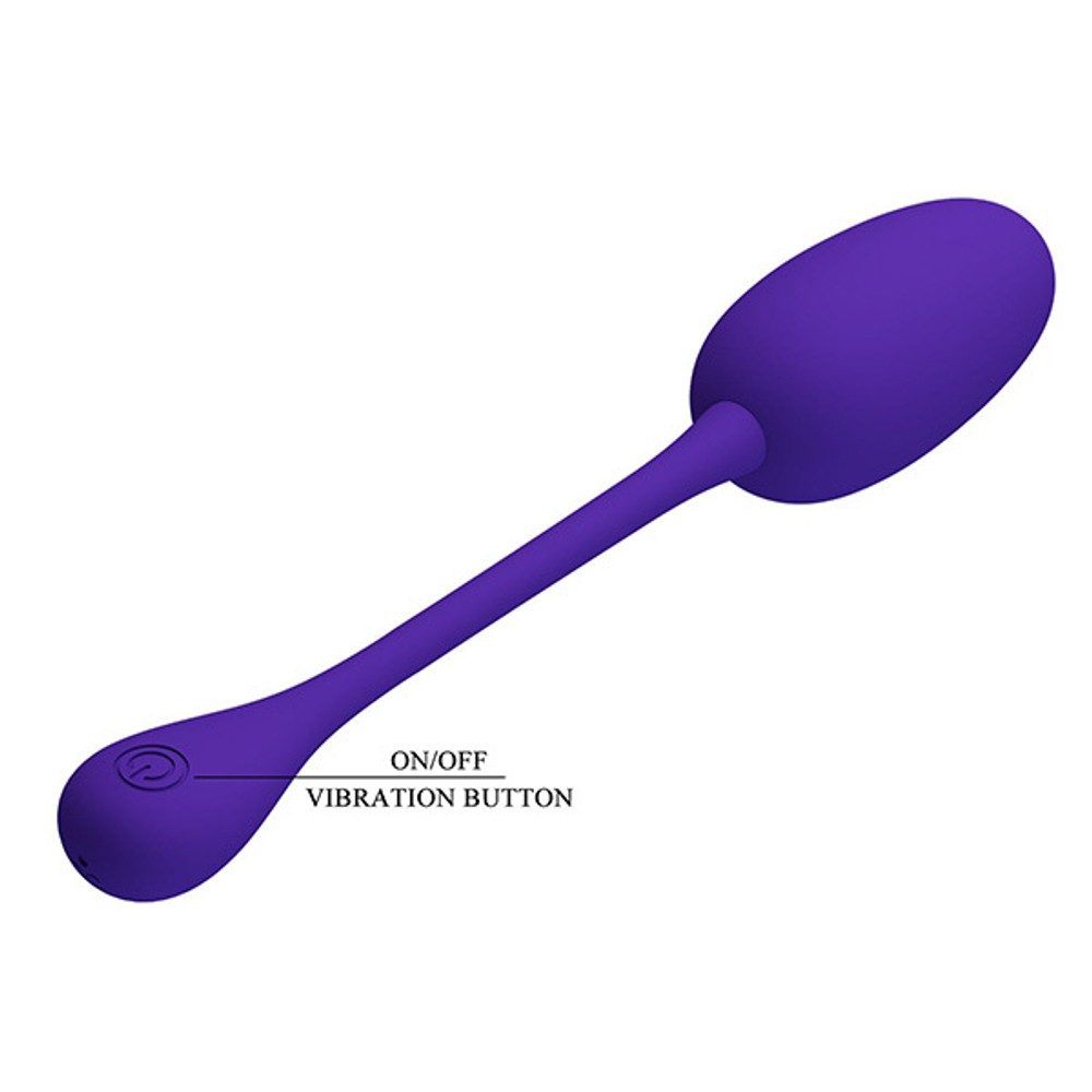 Фиолетовое перезаряжаемое виброяйцо 18,6см Pretty Love Knucker BI-014786-3