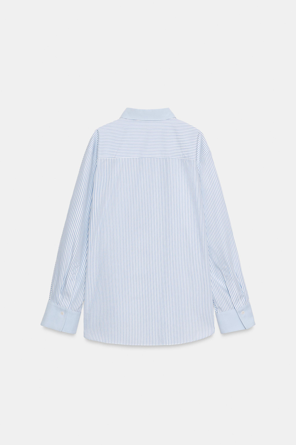 РУБАШКА ОКСФОРД В ПОЛОСКУ С КОНТРАСТНЫМИ ДЕТАЛЯМИ — ZW COLLECTION — ZARA