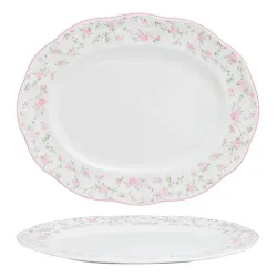 Блюдо овальное 34*27 cм h2,5 см La Vie En Rose Noble [1]