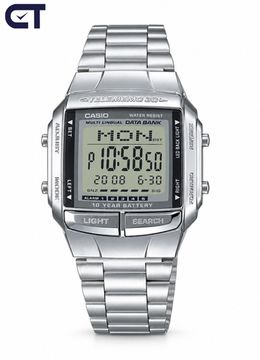 CASIO DB-360-1A Vintage унисекс наручные часы — культовый ретро-дизайн, Telememo на 30 записей и батарея до 10 лет