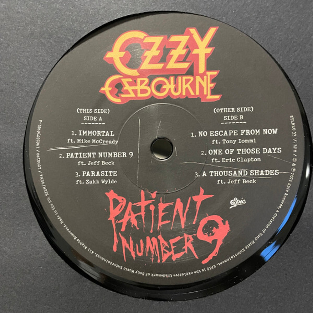 Ozzy Osbourne / Patient Number 9 (Alternate Cover)(2LP)