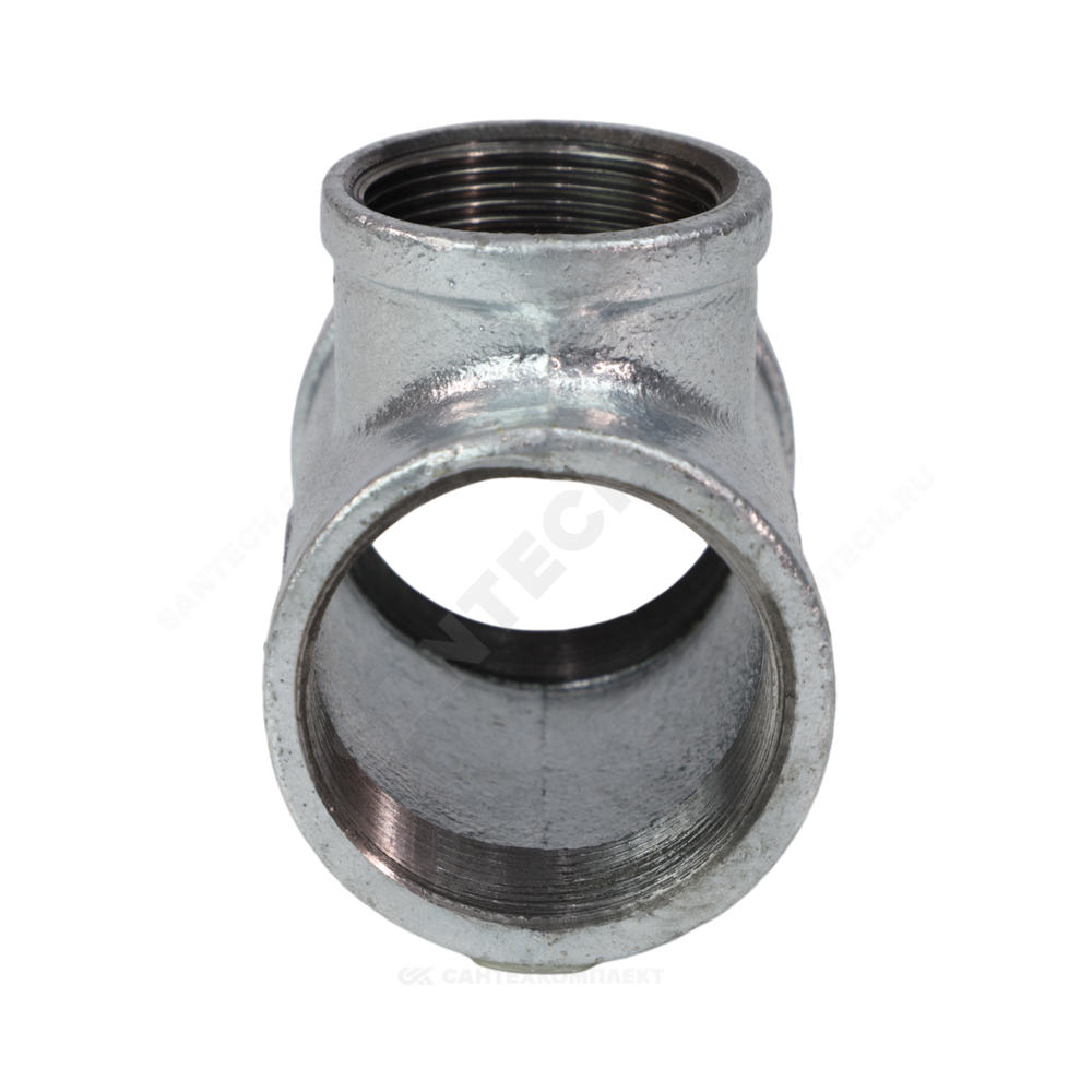 Тройник переходной чугун оц Ду 25х15 (1"х1/2") ВР/ВР Fittex PLUS