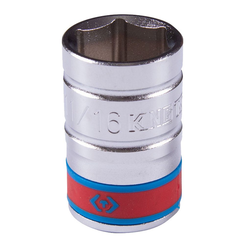 KING TONY (433522S) Головка торцевая стандартная шестигранная 1/2", дюймовая 11/16"