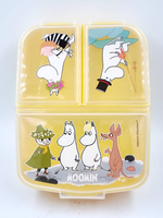 Stor Moomin Контейнер для завтрака с изображением Муми-троллей с 3 отделениями (из Финляндии)