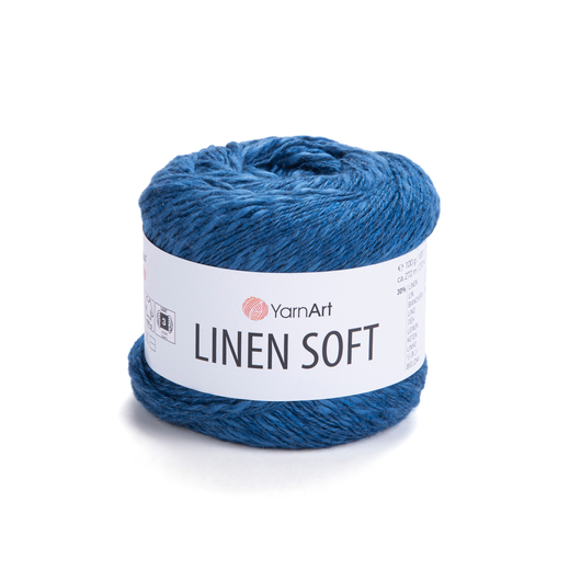 Пряжа YarnArt Linen soft, Синий