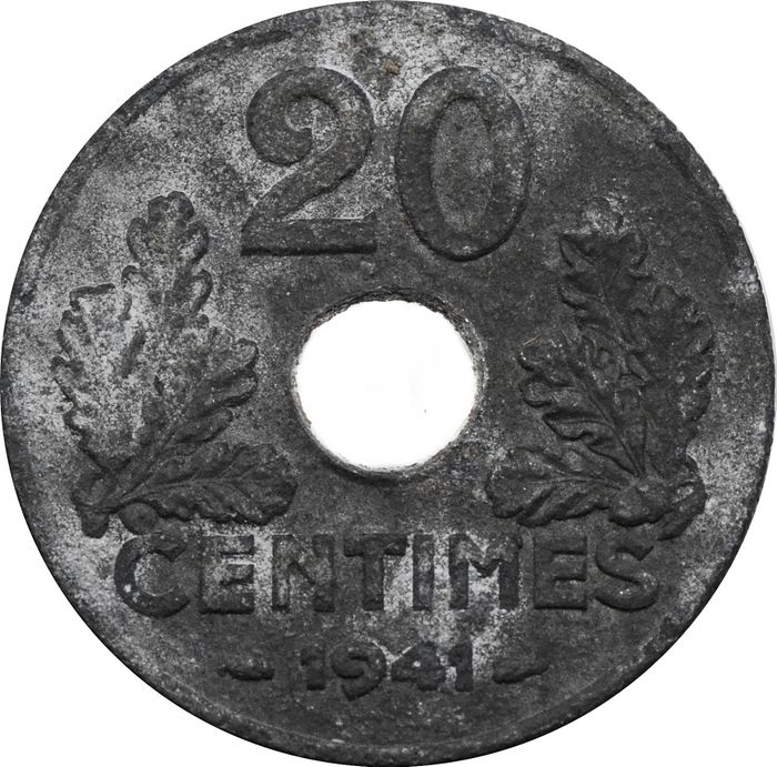 20 сантимов 1941 Франция