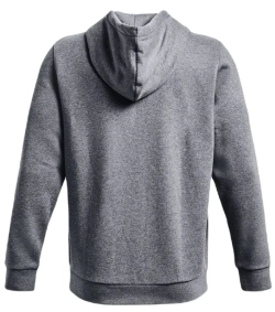 Куртка теннисная Under Armour Men's UA Essential Fleece Full-Zip - pitch gray medium heather/white