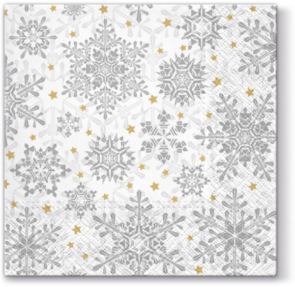 Салфетки 3-слойные для декупажа Sagen Vintage Design Lunch PAW Decor Collection Светящиеся звезды