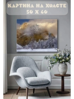 Картина на стену 40 X 50 Зимний лес