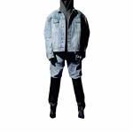 YEEZY x GAP x BALENCIAGA Denim Jacket, синий