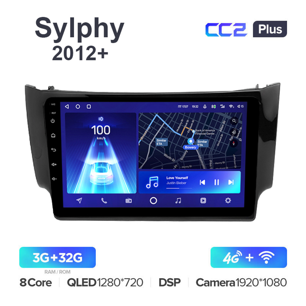 Teyes CC2 Plus 10,2"для Nissan  Sylphy 2012+