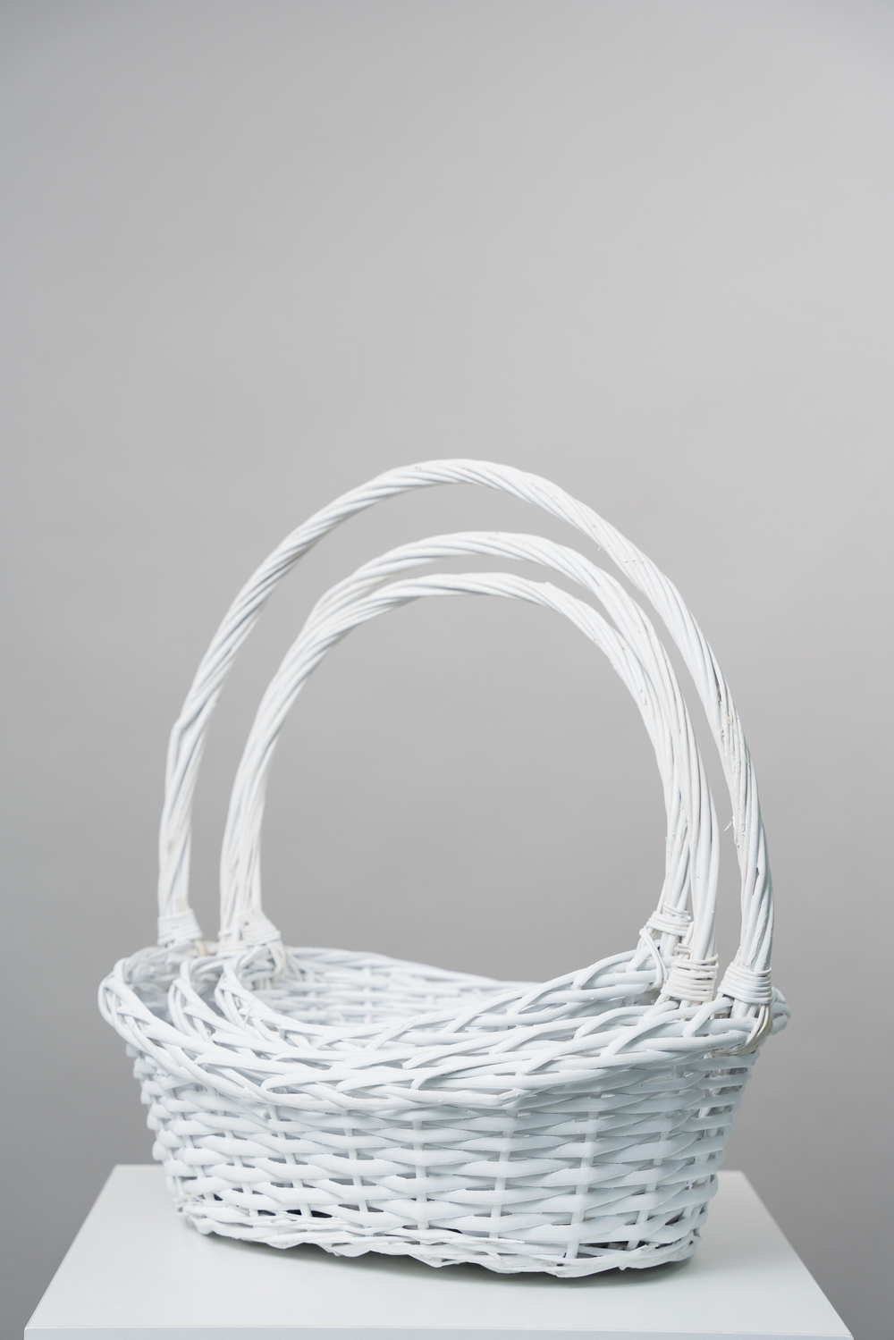 Корзины белые в комплекте Flower basket white
