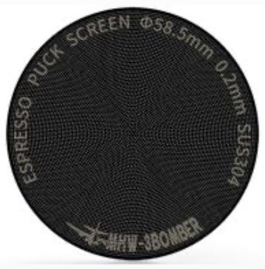 MHW-3BOMBER Диспенсионная сетка Espresso puck screen titanum black 58.35mm