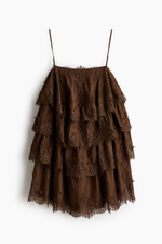 Ярусное платье с кружевной лентой - H&M