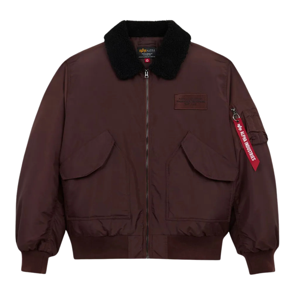 Куртка Alpha Industries CWU 45/P Relaxed Fit Flight Jacket Oxford SC Cocoa (Коричневый)