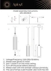 Подвесной светильник Arian APL.325.06.01 Aployt