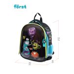 Ранец Först F-Glow "Monster party" 37*29,5*16 см, 2 отделения, 2 кармана, анатомическая спинка